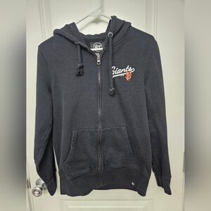 Black Giants 47 Zip-Up Hoodie Medium